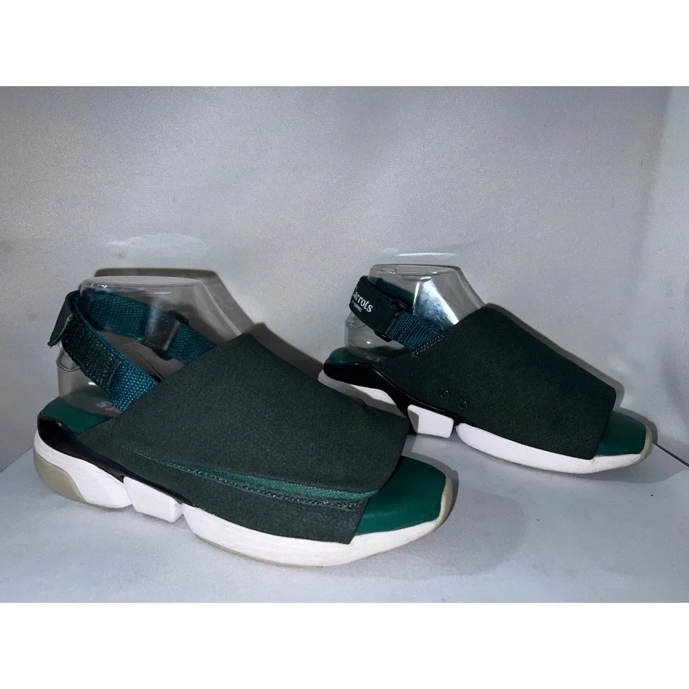 Carrots By Anwar x Orphic Shoe CG Sandals Forest Green Streetwear Slides‎ Mens 7